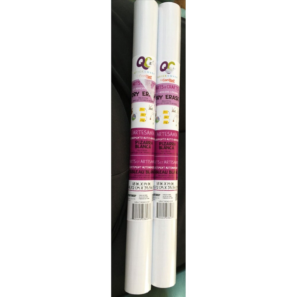 Dry Erase Adhesive Paper Rolls Lot Of 2 Craft school home￼